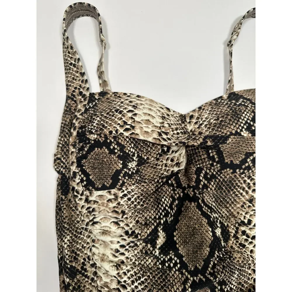 Bond eye Size 4 D/DD Australia Womens One Piece Padded Swimsuit Snake Print